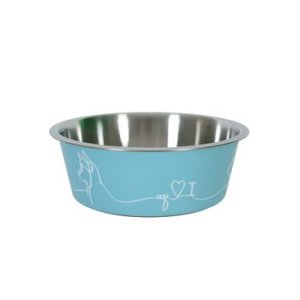Miska nerez pes LOVE DOG 1,2l modrá Zolux