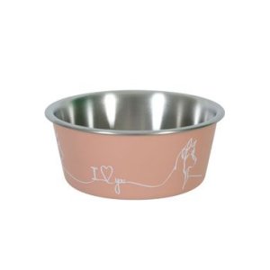 Miska nerez pes LOVE DOG 1,7l růžová Zolux