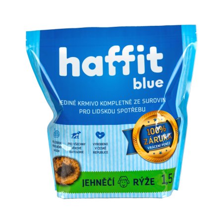 Haffit Blue jehněčí rýže 1,5 kg