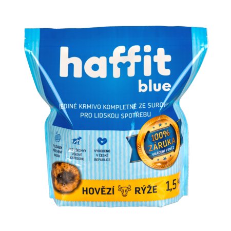 Haffit Blue hovězí rýže 1,5 kg