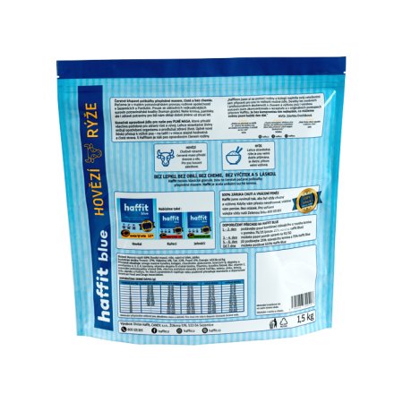 Haffit Blue hovězí rýže 1,5 kg