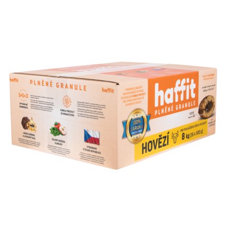 Haffit plněné granule hovězí 3 kg