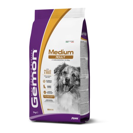 GEMON Dog Medium Adult Kuře s rýží 25/14 3 kg