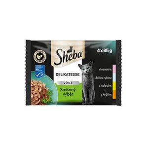 Sheba kapsička Mixovaný výběr v želé 4 x 85 g