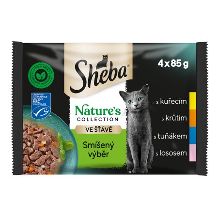 Sheba kapsička Nature Mixovaný výběr 4 x 85 g