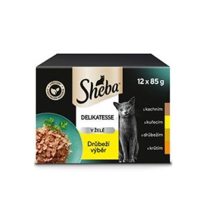 Sheba kapsička Drůbeží výběr v želé 12 x 85 g