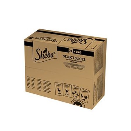 Sheba kapsička Drůbeží výběr 72 x 85 g