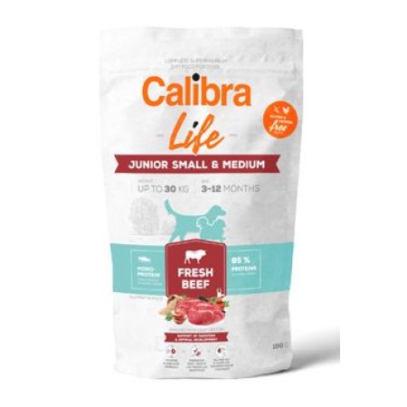 Calibra Dog Life Junior Small&Medium Fresh Beef 100g