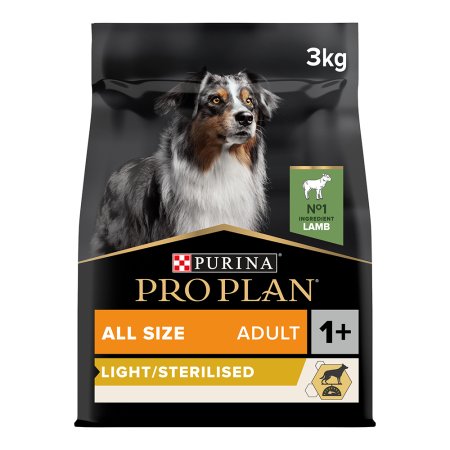 Pro Plan All Size Adult Light Sterilised jehněčí 3 kg
