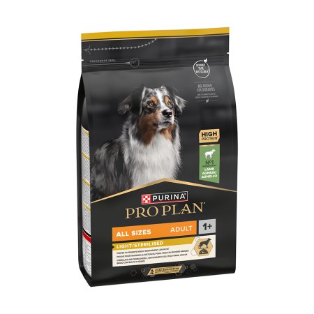 Pro Plan All Size Adult Light Sterilised jehněčí 3 kg