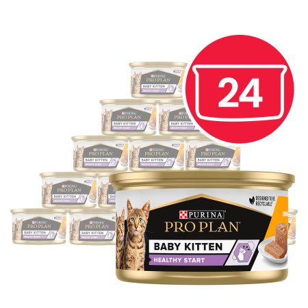 Pro Plan Baby Kitten Healthy Start kuře v paštice 24 × 85 g