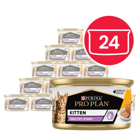 Pro Plan Kitten Healthy Start kuře v paštice 24 × 85 g