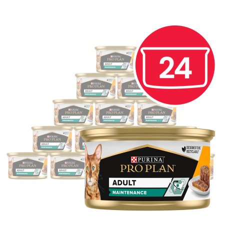 Pro Plan Cat Sterilised Maintenance tuňák a losos v paštice 24 × 85 g