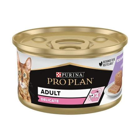 Pro Plan Cat Delicate krůta kousky v paštice 24 × 85 g