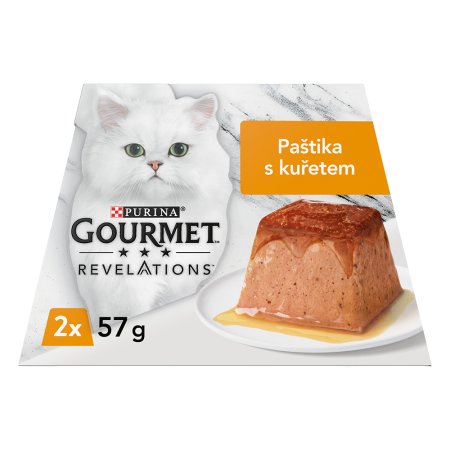 Gourmet Revelations jemná paštika s kuřetem a omáčkou 2 x 57 g