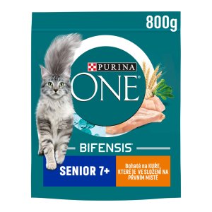 Purina One Bifensis Senior 7+ s kuřetem a celozrnnými obilovinami 800 g