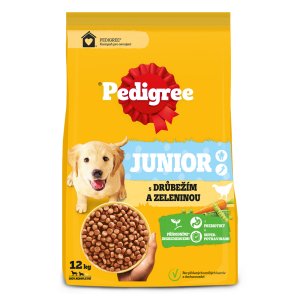 Pedigree granule M/L Junior drůbeží se zeleninou 12 kg