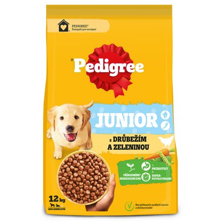 Pedigree granule M/L Junior drůbeží se zeleninou 12 kg