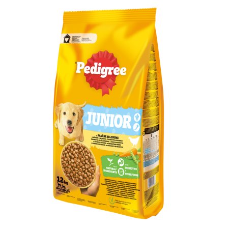 Pedigree granule M/L Junior drůbeží se zeleninou 12 kg