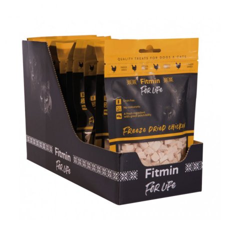Fitmin For Life Mrazem sušený kuřecí pamlsek pro psy a kočky 30 g