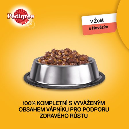PEDIGREE konzerva s hovězím v želé 1,2 kg
