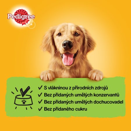 PEDIGREE konzerva s hovězím v želé 1,2 kg