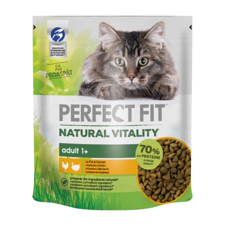 PERFECT FIT granule pro kočky Vital & Nature Adult kuřecí a krůtí 650 g