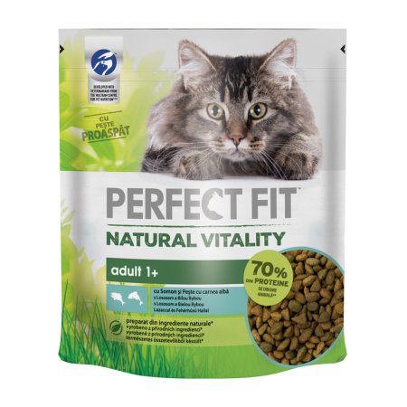 PERFECT FIT granule pro kočky Vital & Nature Adult s lososem 650 g