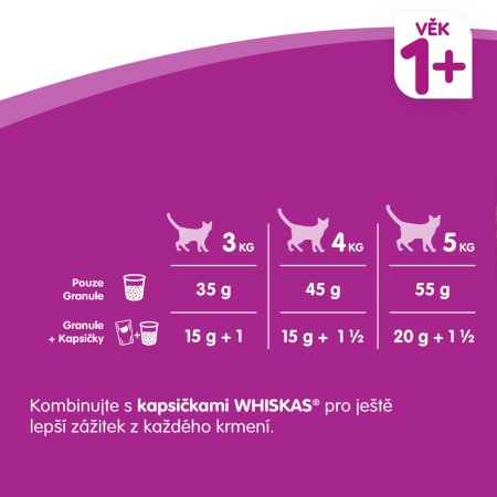 WHISKAS granule s tuňákem 1,4 kg