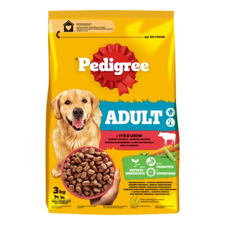 Pedigree granule Adult s hovězím a zeleninou 3 kg
