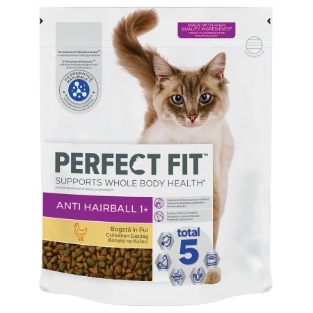 PERFECT FIT granule pro kočky Anti-hairball s kuřecím 1,4 kg