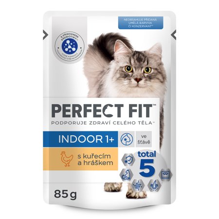 PERFECT FIT kapsička Indoor kuře s hráškem 85 g