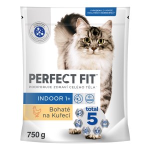 PERFECT FIT granule pro kočky Indoor s kuřecím masem 750 g