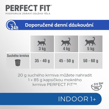 PERFECT FIT granule pro kočky Indoor s kuřecím masem 750 g