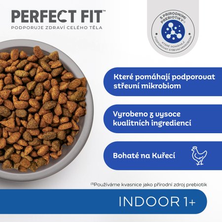 PERFECT FIT granule pro kočky Indoor s kuřecím masem 750 g