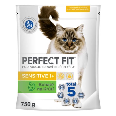 PERFECT FIT granule pro kočky Sensitive s krůtím 750 g