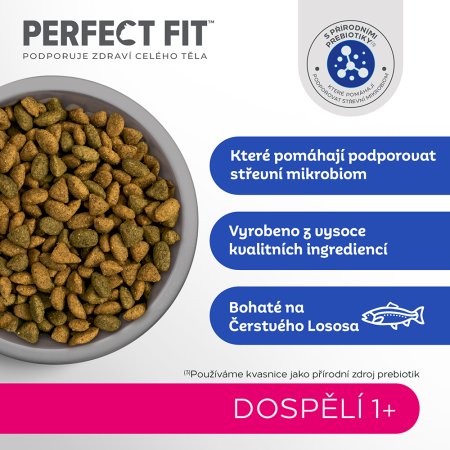 PERFECT FIT granule pro kočky Adult s lososem 750 g