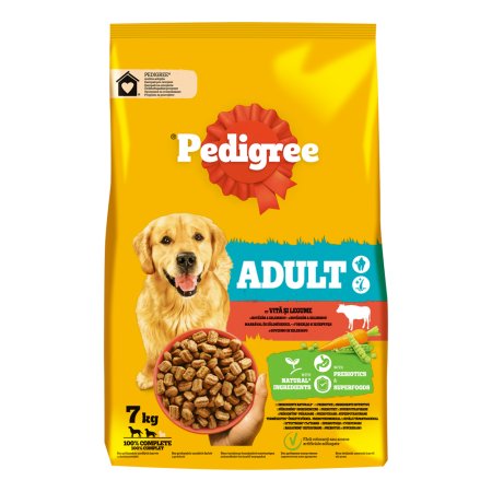 Pedigree granule M/L Adult hovězí se zeleninou 7 kg