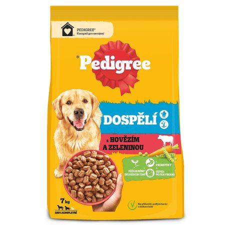 Pedigree granule M/L Adult hovězí se zeleninou 7 kg