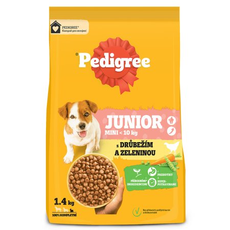 Pedigree granule Mini Junior drůbeží se zeleninou 1,4 kg