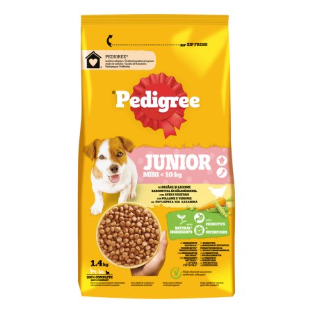 Pedigree granule Mini Junior drůbeží se zeleninou 1,4 kg
