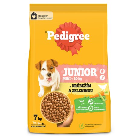 Pedigree granule Mini Junior drůbeží se zeleninou 7 kg