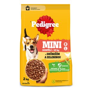 Pedigree granule Mini Adult drůbeží se zeleninou 2 kg
