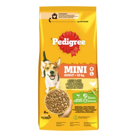 Pedigree granule Mini Adult drůbeží se zeleninou 2 kg