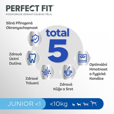 PERFECT FIT pro psy Junior kuřecí XS/S 825 g