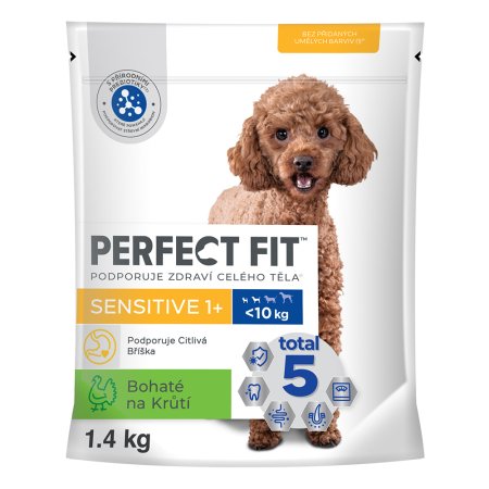 PERFECT FIT pro psy Adult Sensitive krůtí XS/S 1,4 kg