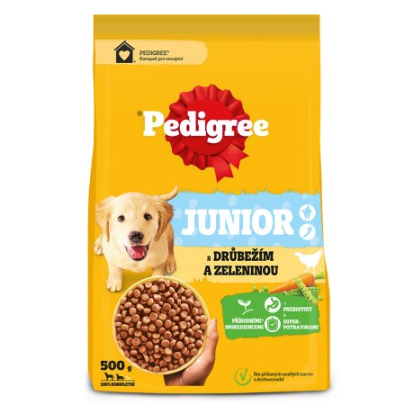 Pedigree granule M/L Junior drůbeží se zeleninou 500 g