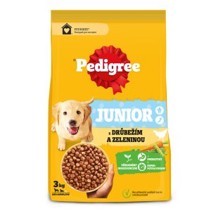 Pedigree granule M/L Junior drůbeží se zeleninou 3 kg