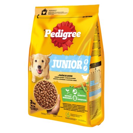 Pedigree granule M/L Junior drůbeží se zeleninou 3 kg
