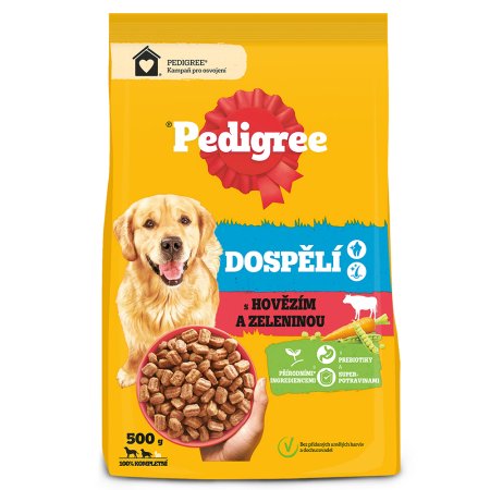 Pedigree granule M/L Adult hovězí se zeleninou 500 g